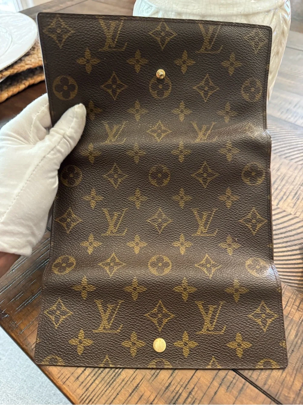 Louis Vuitton Monogram Porte Tresor International Trifold Long Wallet/vintage